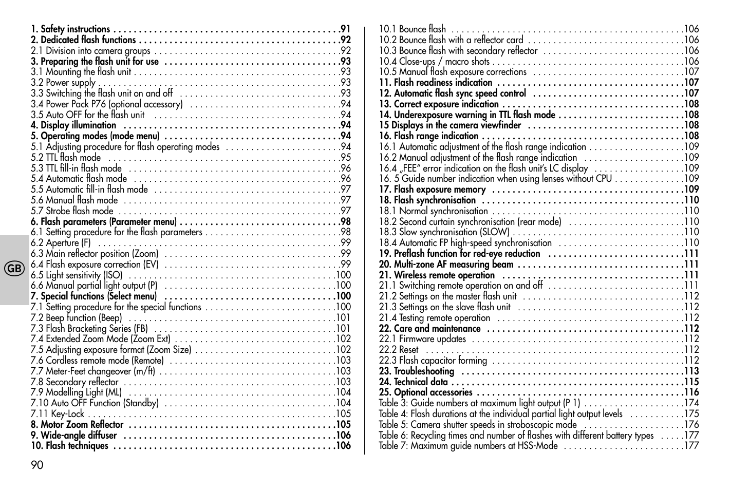 Metz MECABLITZ 58 AF-1 digital Nikon User Manual | Page 90 / 182