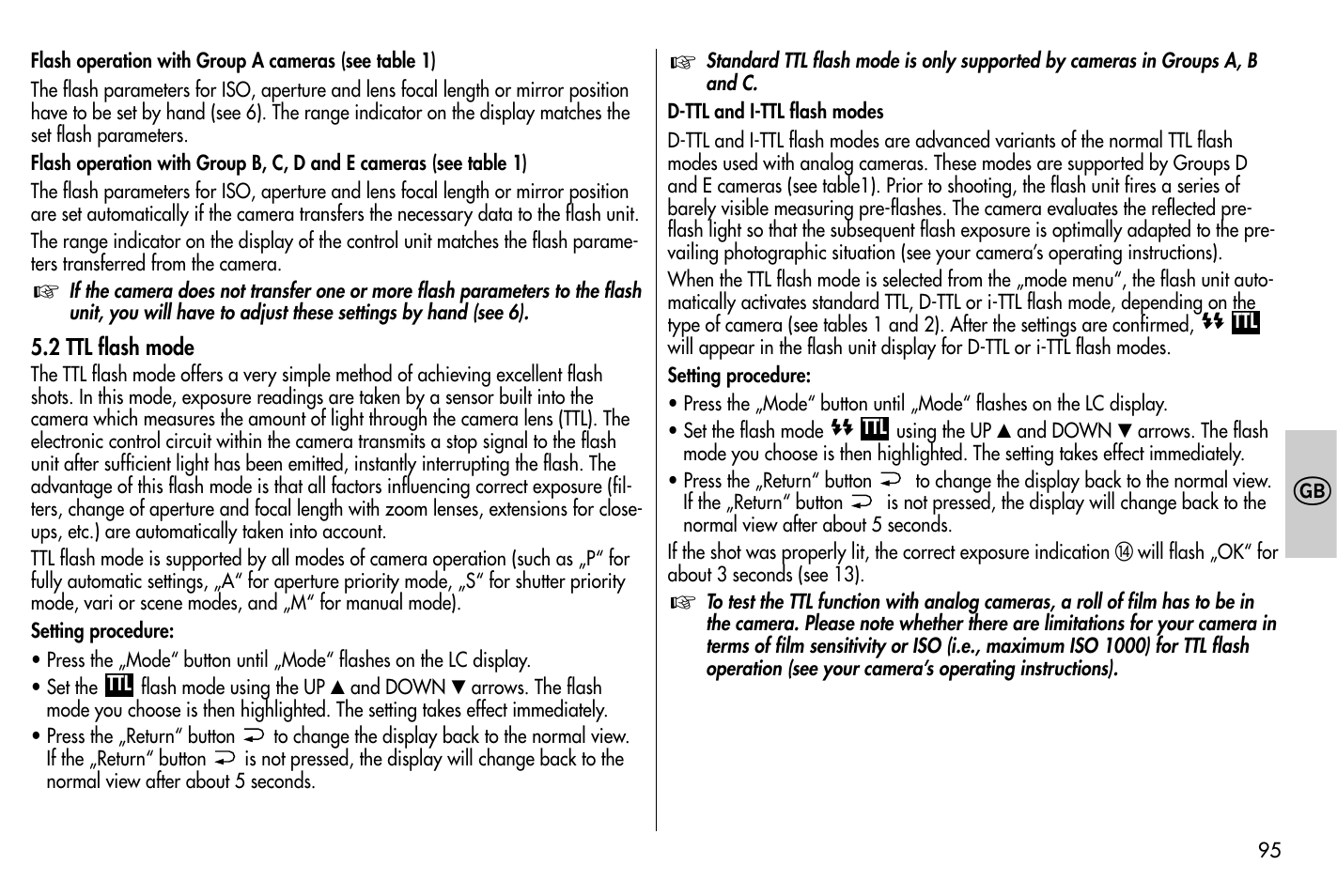 Metz MECABLITZ 58 AF-1 digital Nikon User Manual | Page 95 / 182