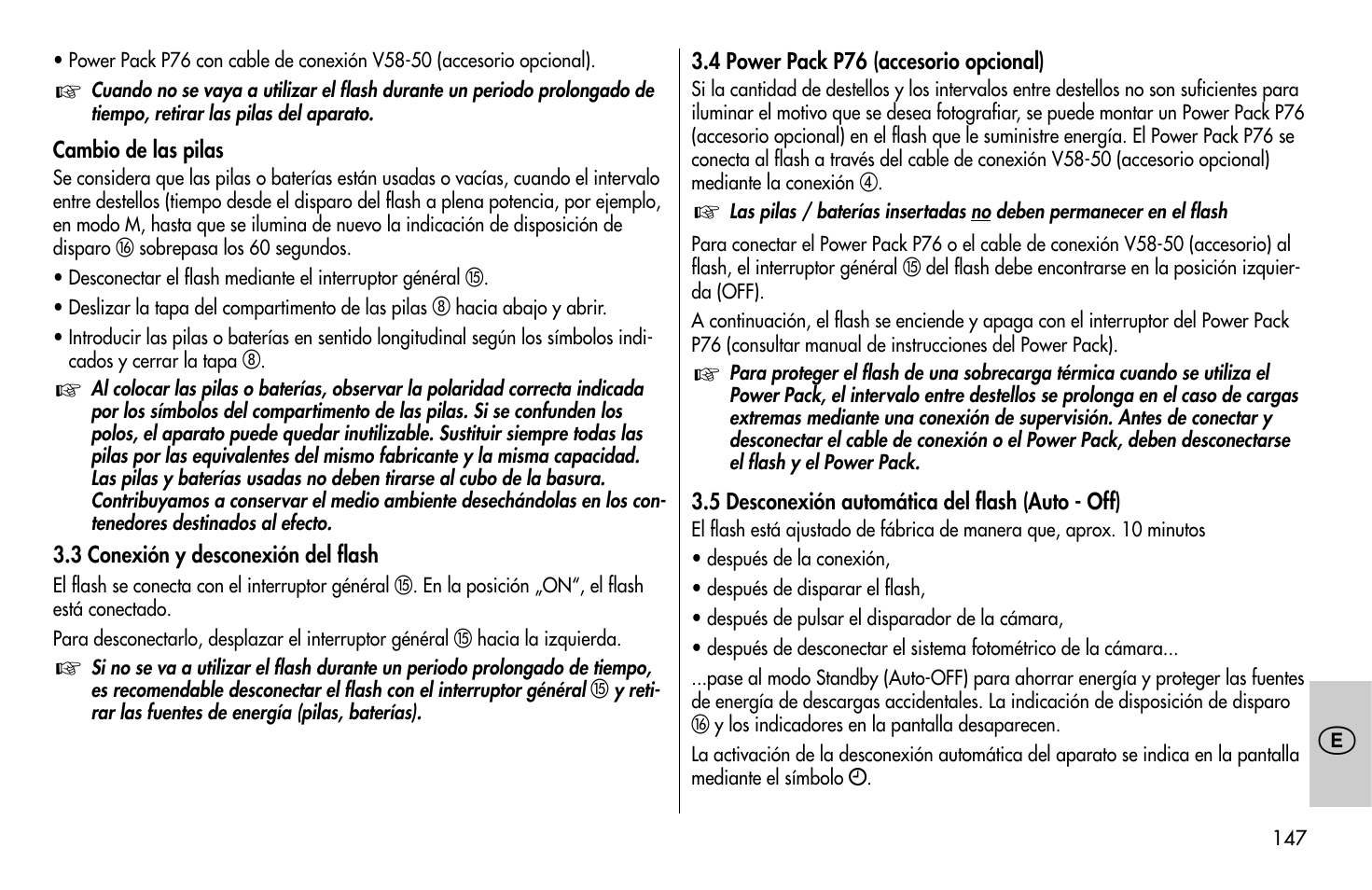 Metz MECABLITZ 58 AF-1 digital Sony User Manual | Page 147 / 182