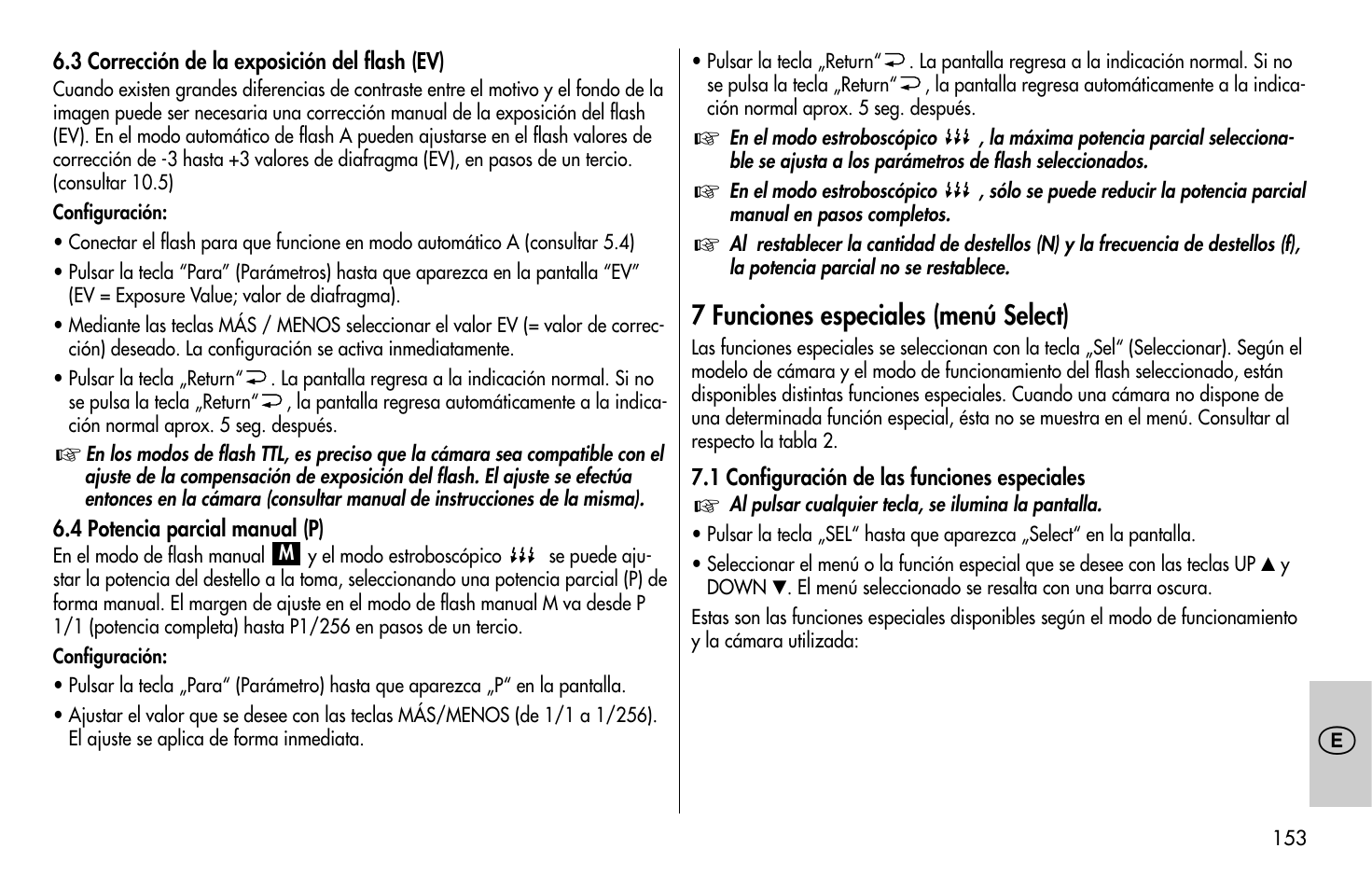 Metz MECABLITZ 58 AF-1 digital Sony User Manual | Page 153 / 182