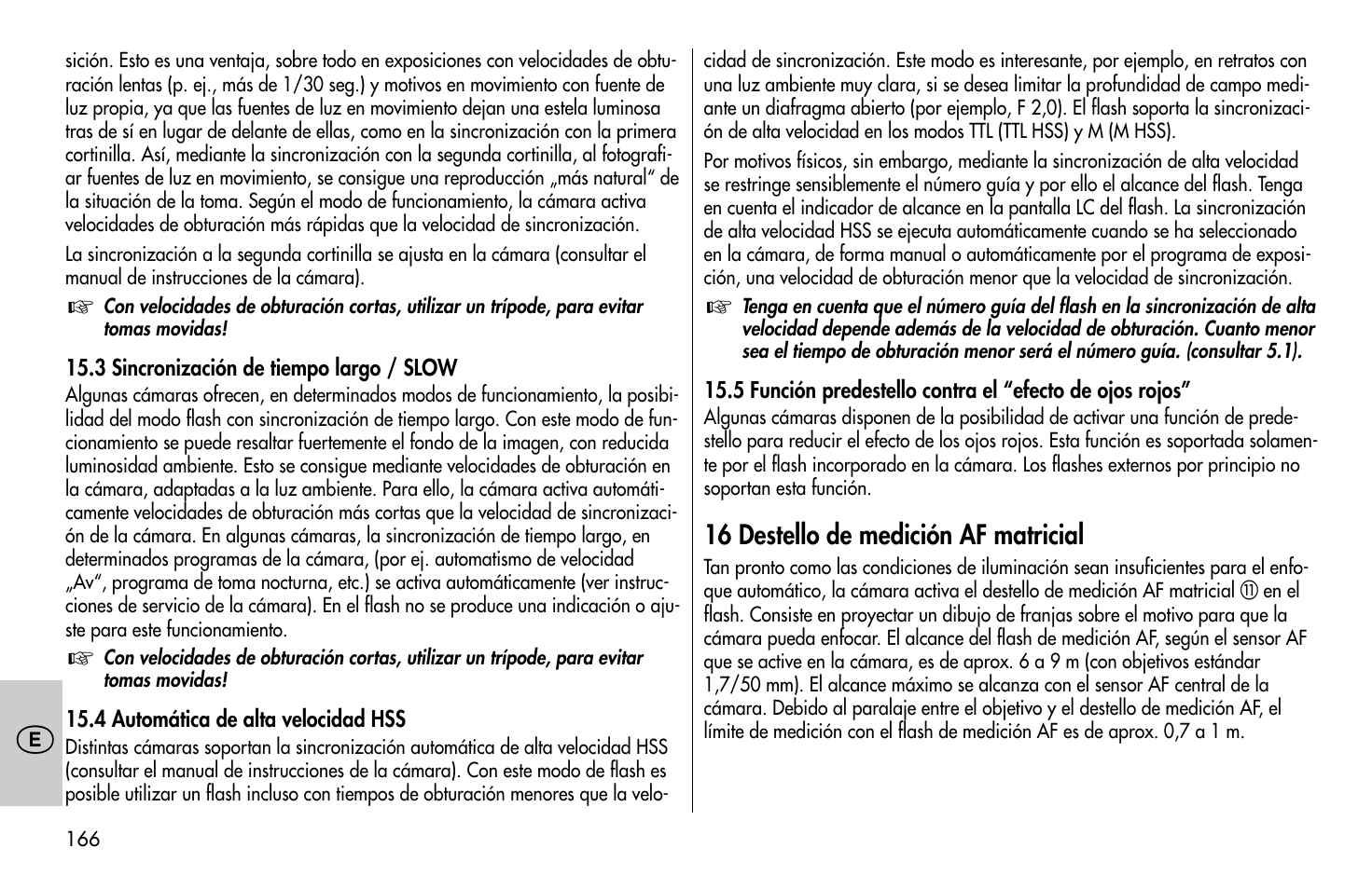 Metz MECABLITZ 58 AF-1 digital Sony User Manual | Page 166 / 182