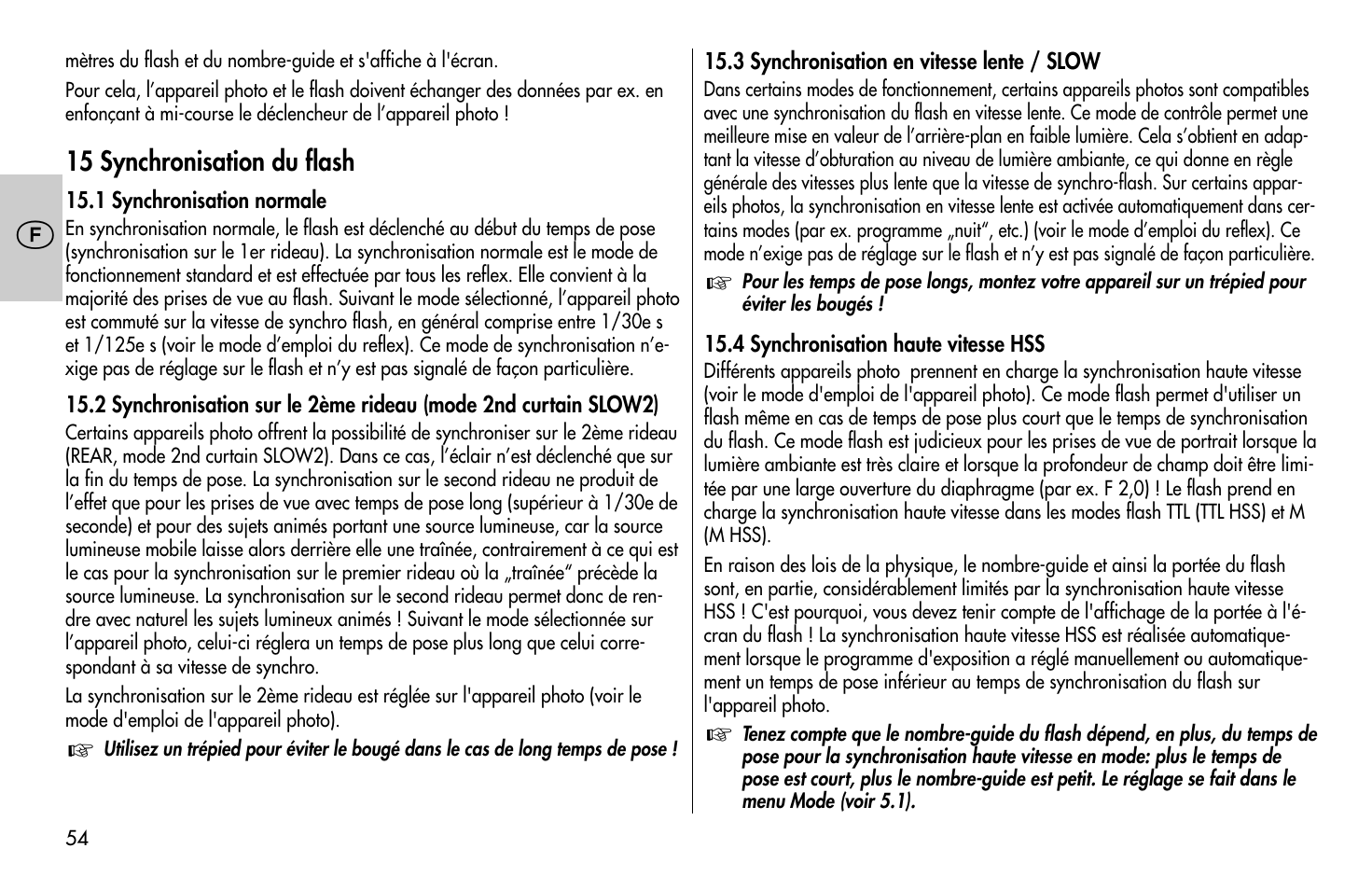 Metz MECABLITZ 58 AF-1 digital Sony User Manual | Page 54 / 182