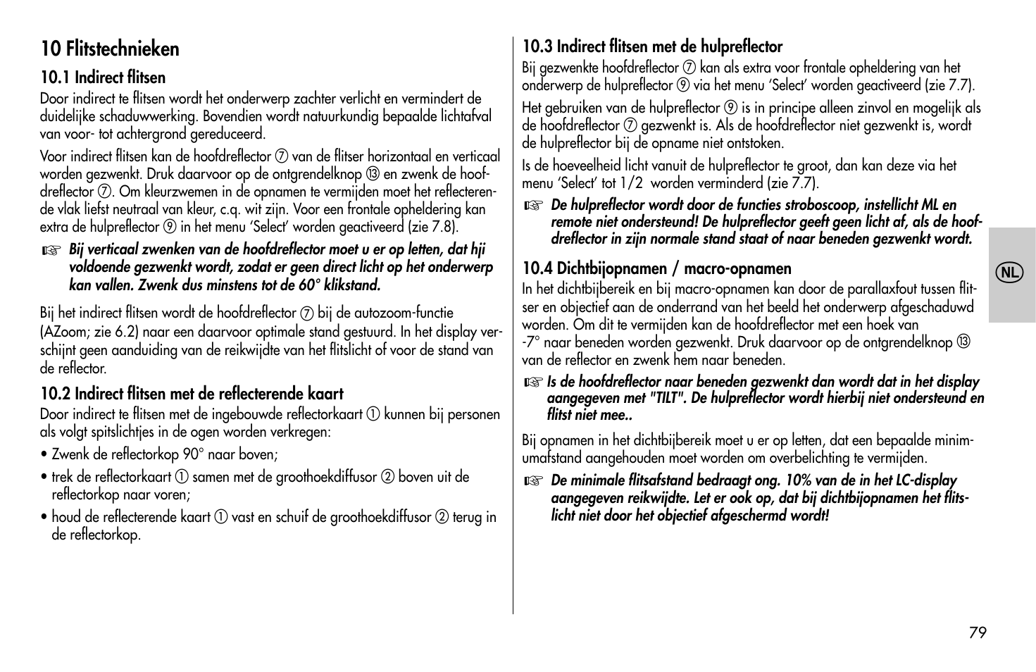 Metz MECABLITZ 58 AF-1 digital Sony User Manual | Page 79 / 182