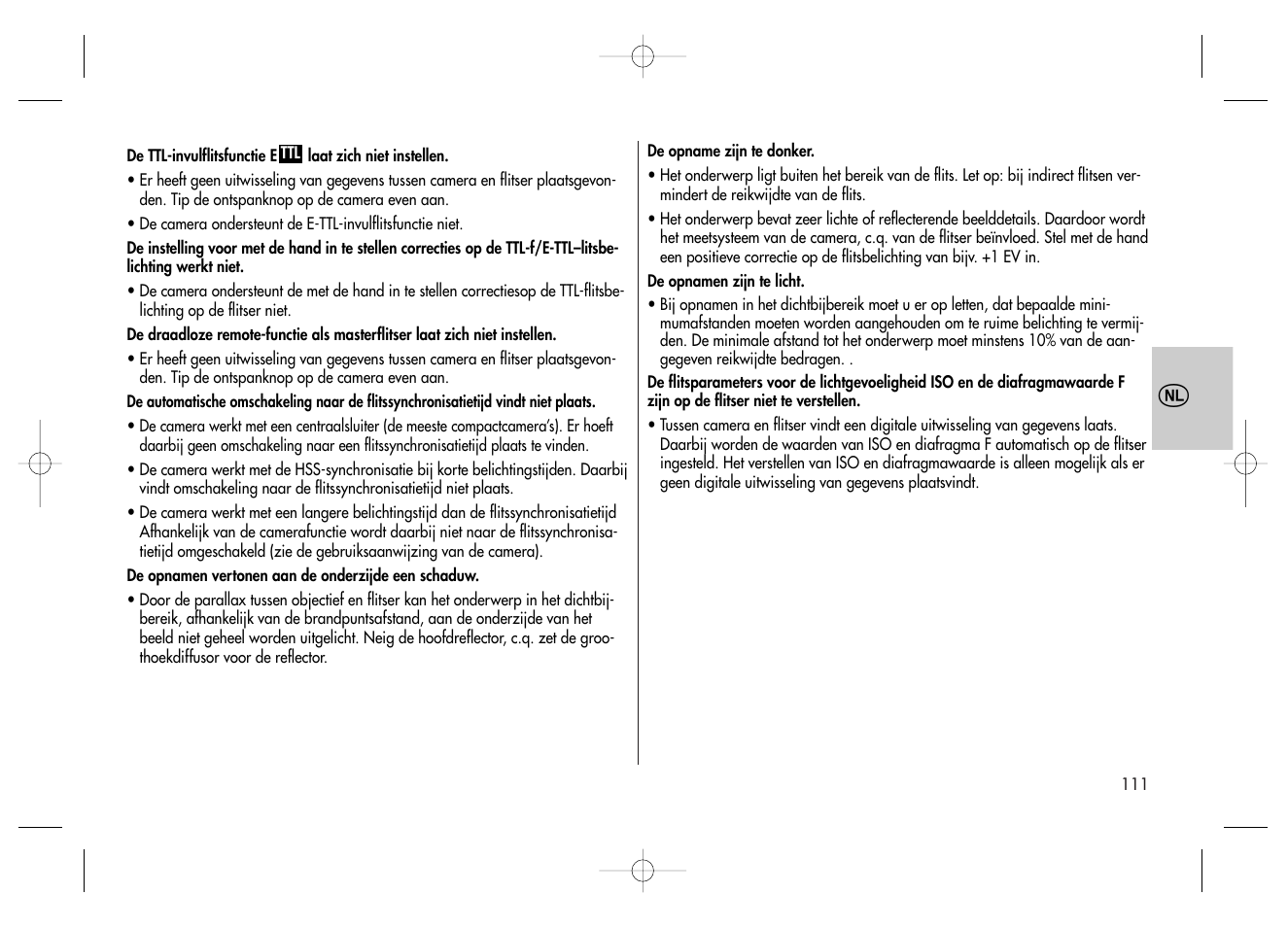 Metz MECABLITZ 58 AF-2 digital Canon User Manual | Page 111 / 230