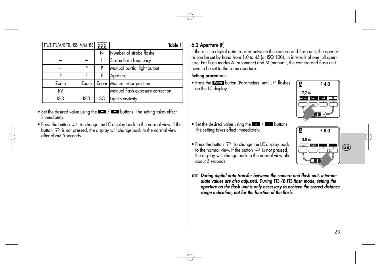 Metz MECABLITZ 58 AF-2 digital Canon User Manual | Page 123 / 230