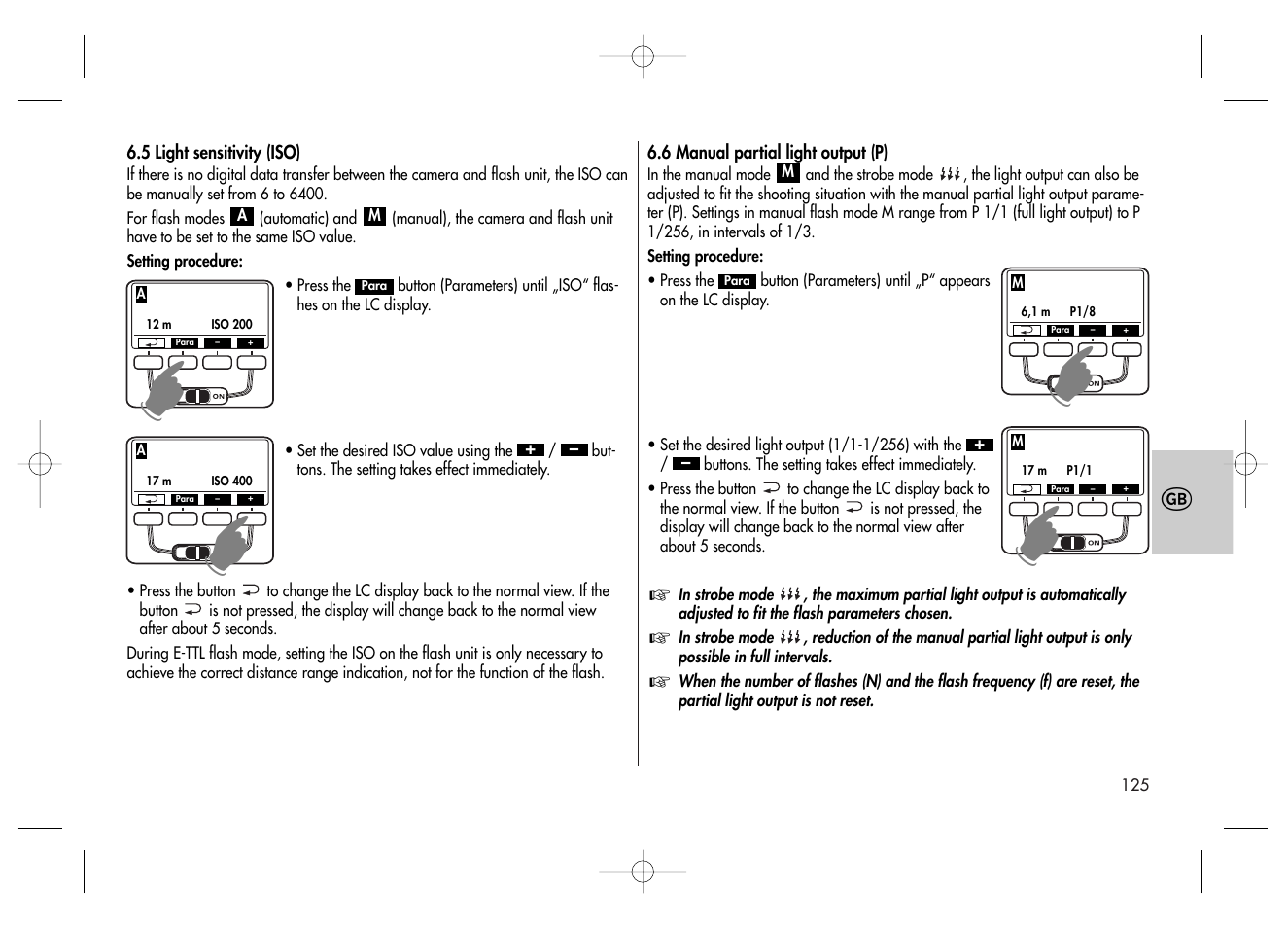 Metz MECABLITZ 58 AF-2 digital Canon User Manual | Page 125 / 230