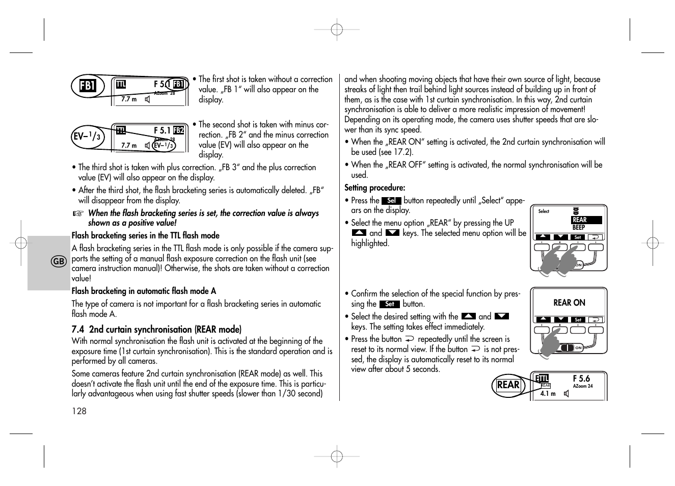 Metz MECABLITZ 58 AF-2 digital Canon User Manual | Page 128 / 230