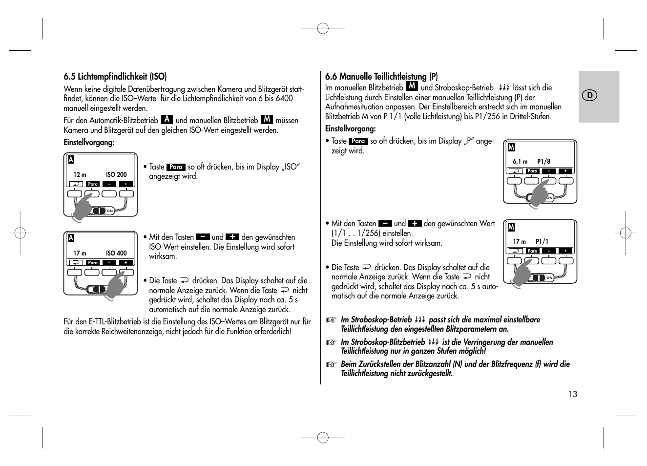 Metz MECABLITZ 58 AF-2 digital Canon User Manual | Page 13 / 230
