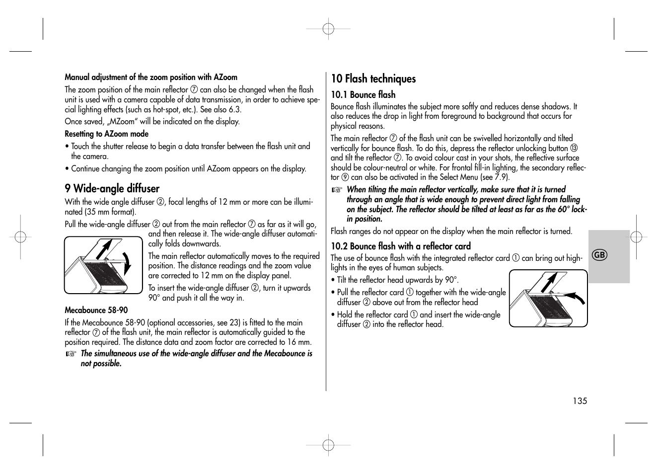 Metz MECABLITZ 58 AF-2 digital Canon User Manual | Page 135 / 230