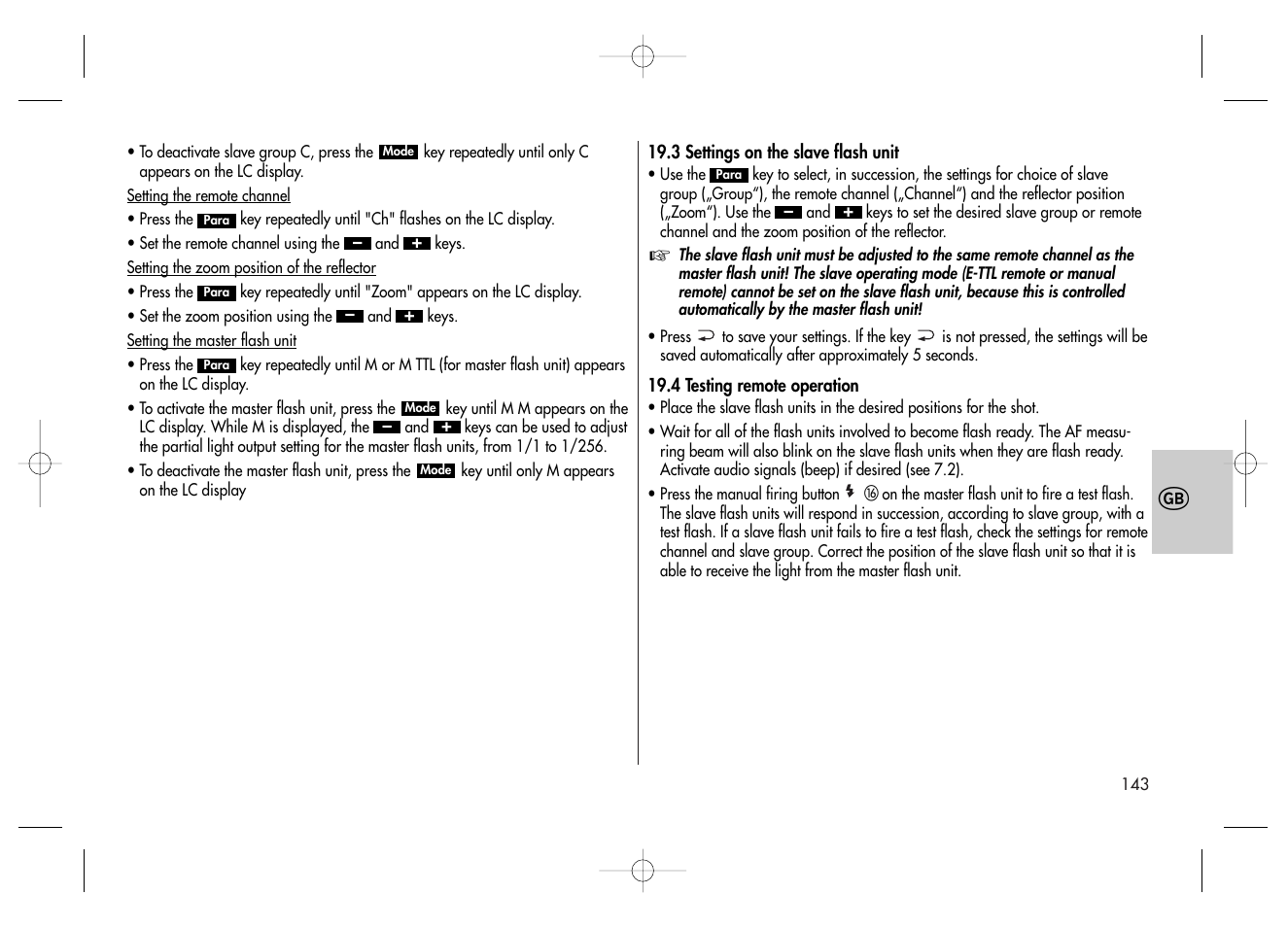 Metz MECABLITZ 58 AF-2 digital Canon User Manual | Page 143 / 230