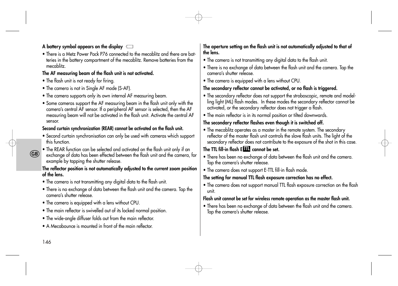 Metz MECABLITZ 58 AF-2 digital Canon User Manual | Page 146 / 230