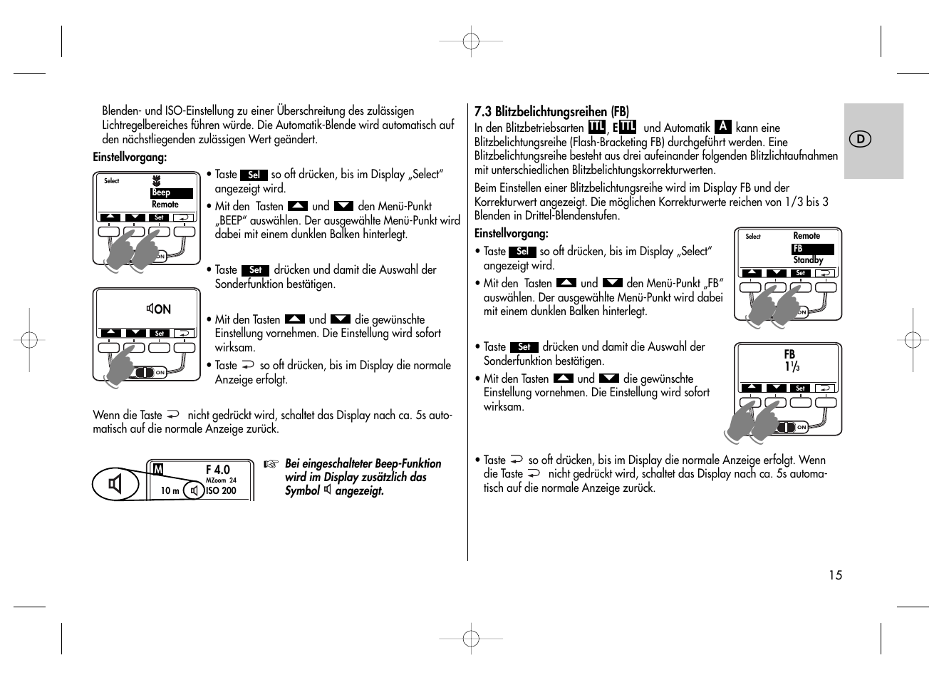 Metz MECABLITZ 58 AF-2 digital Canon User Manual | Page 15 / 230