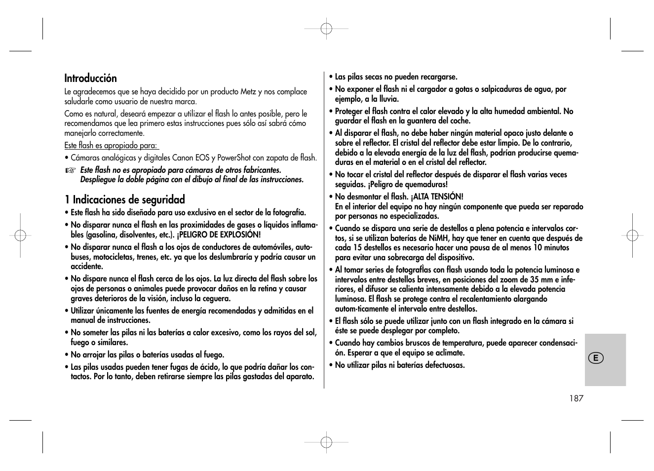 Metz MECABLITZ 58 AF-2 digital Canon User Manual | Page 187 / 230