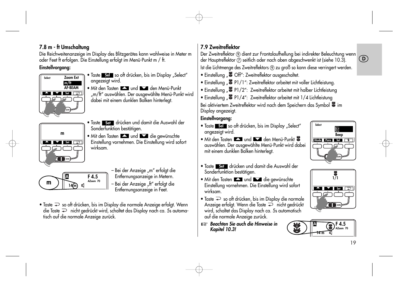 Metz MECABLITZ 58 AF-2 digital Canon User Manual | Page 19 / 230