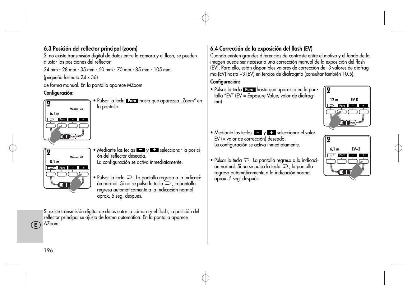 Metz MECABLITZ 58 AF-2 digital Canon User Manual | Page 196 / 230