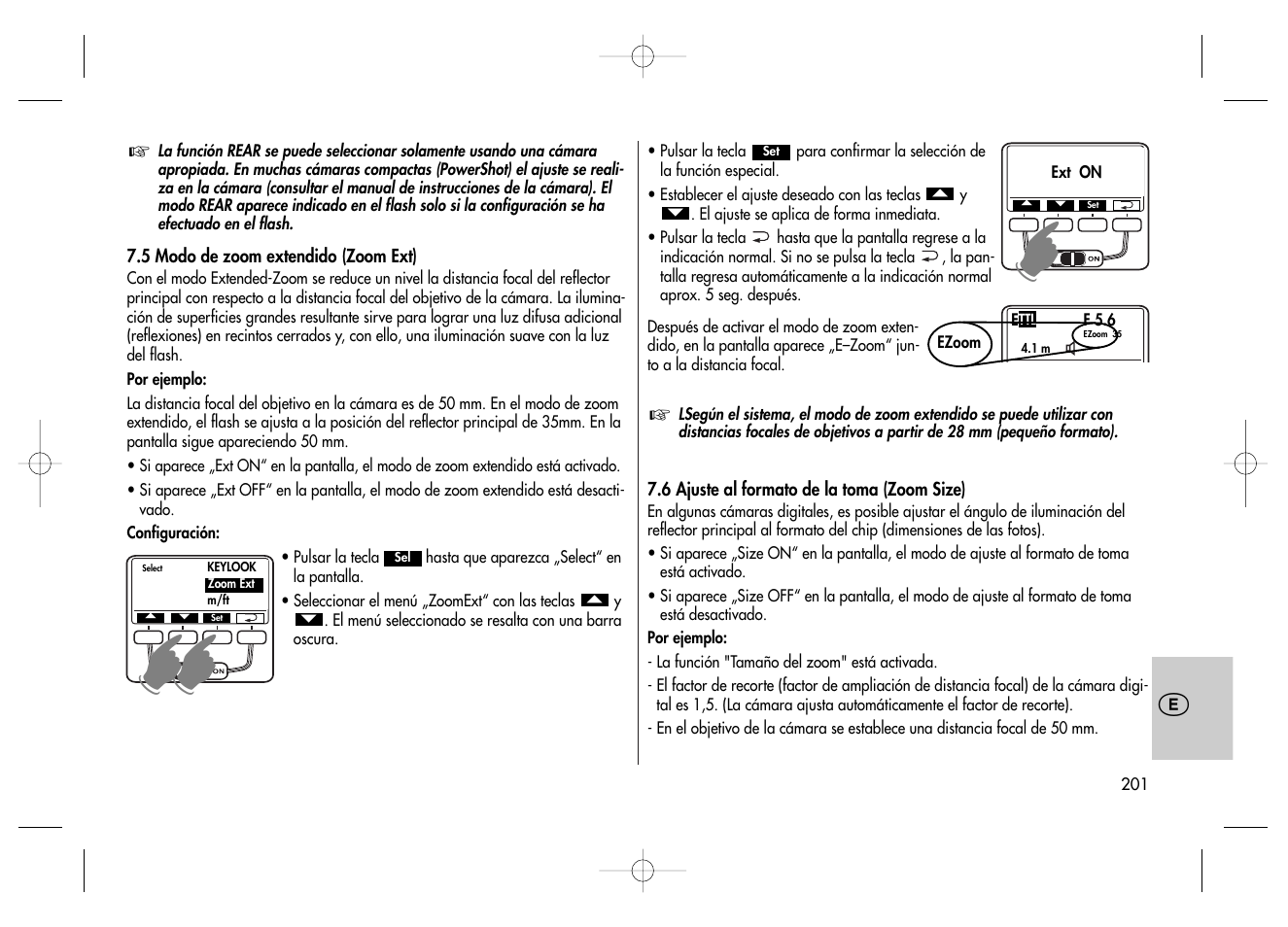 Metz MECABLITZ 58 AF-2 digital Canon User Manual | Page 201 / 230