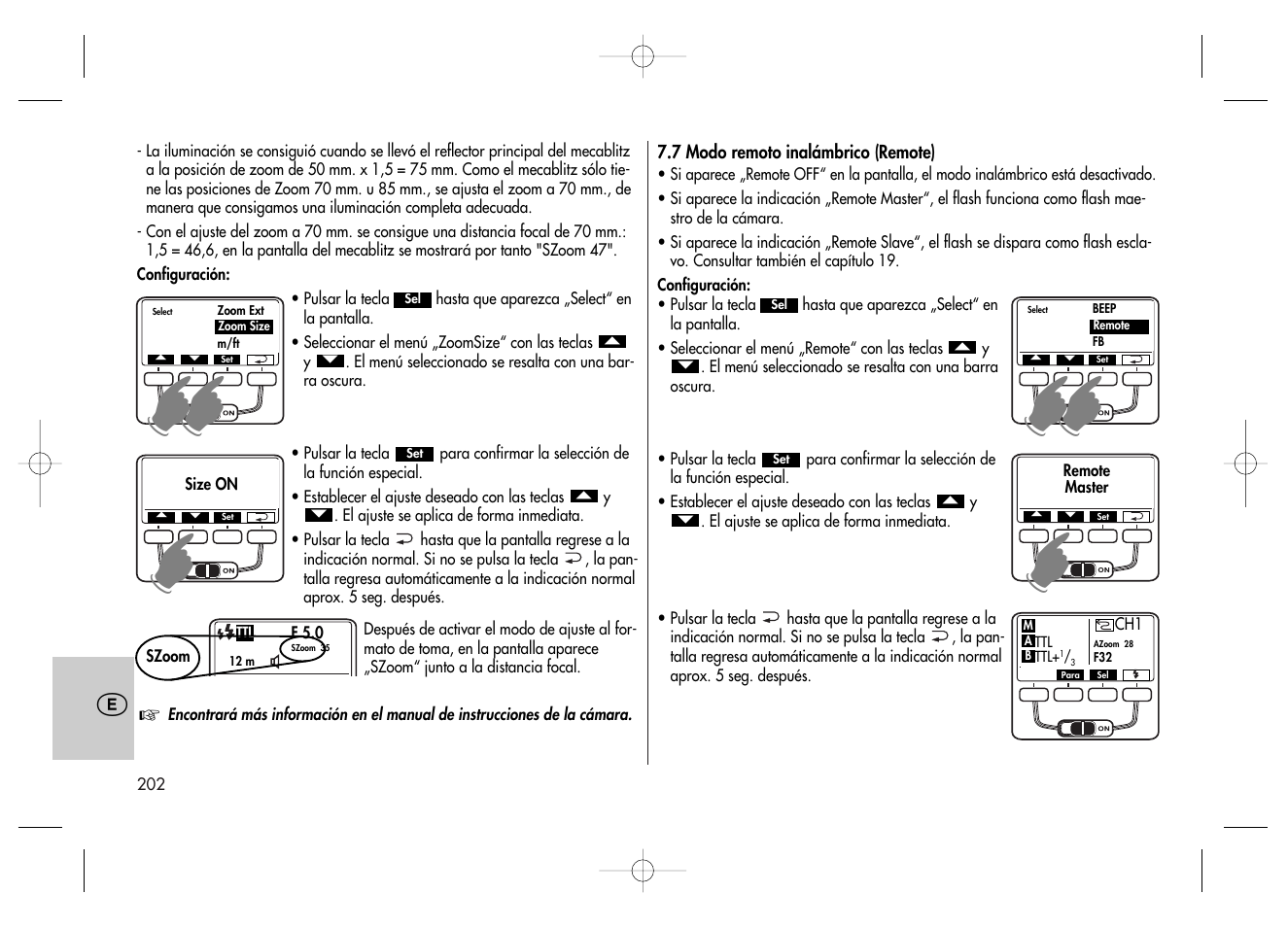 Metz MECABLITZ 58 AF-2 digital Canon User Manual | Page 202 / 230