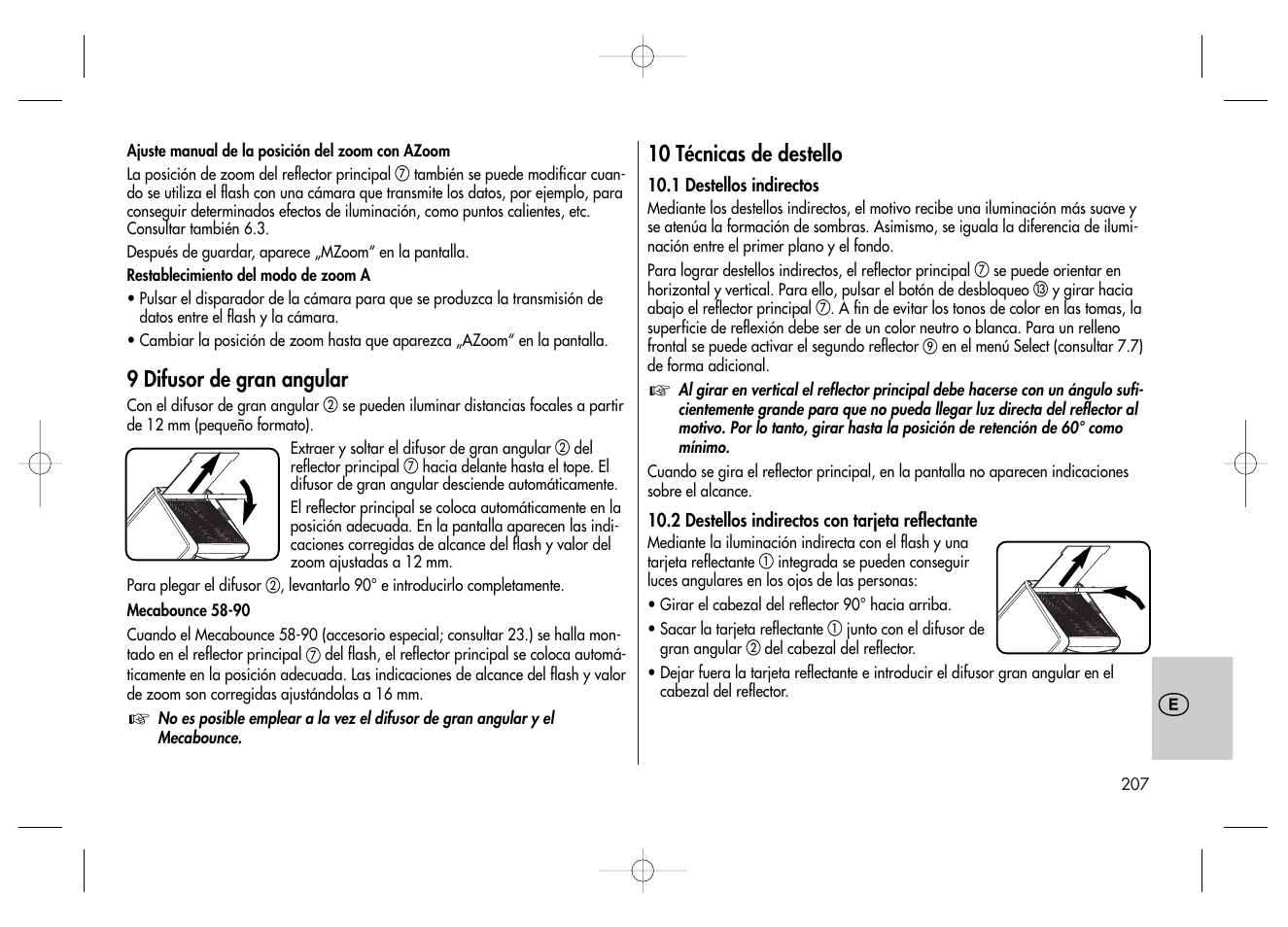 Metz MECABLITZ 58 AF-2 digital Canon User Manual | Page 207 / 230