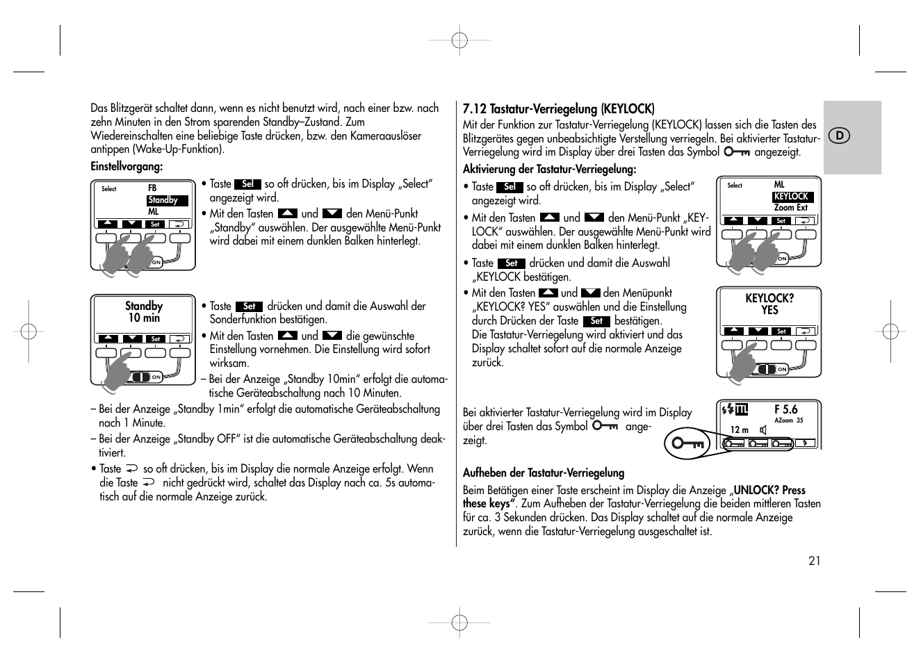 Metz MECABLITZ 58 AF-2 digital Canon User Manual | Page 21 / 230