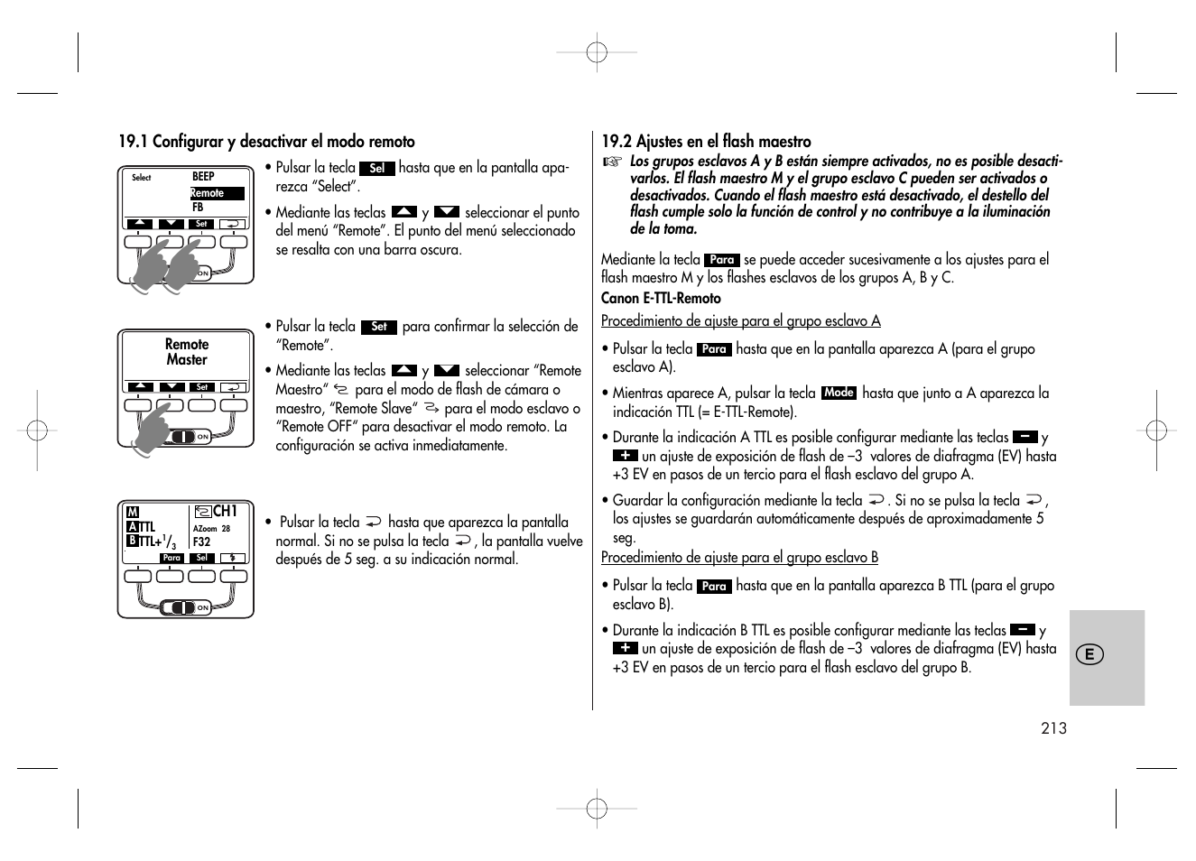 Metz MECABLITZ 58 AF-2 digital Canon User Manual | Page 213 / 230