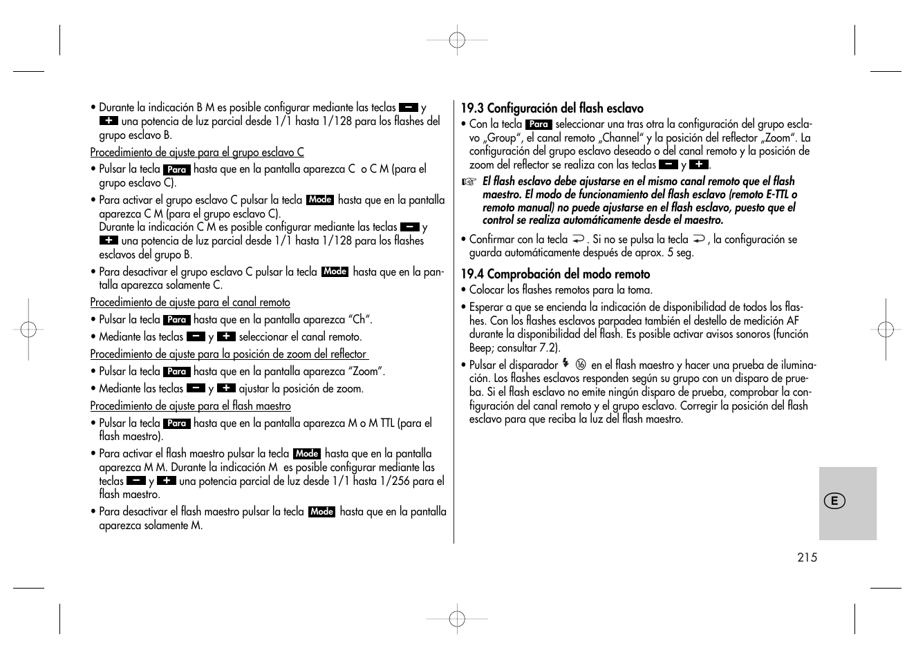 Metz MECABLITZ 58 AF-2 digital Canon User Manual | Page 215 / 230