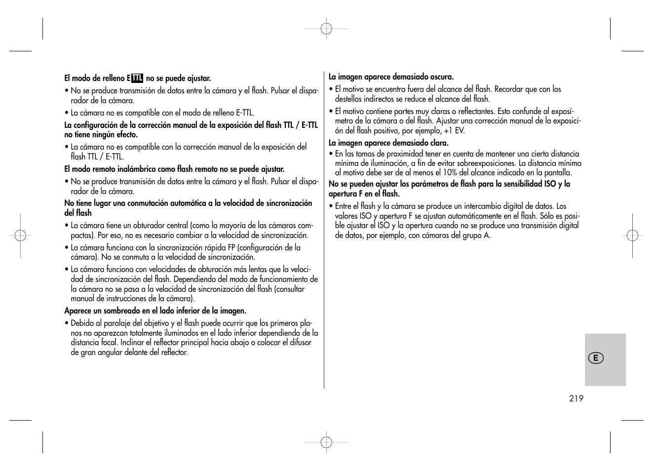 Metz MECABLITZ 58 AF-2 digital Canon User Manual | Page 219 / 230