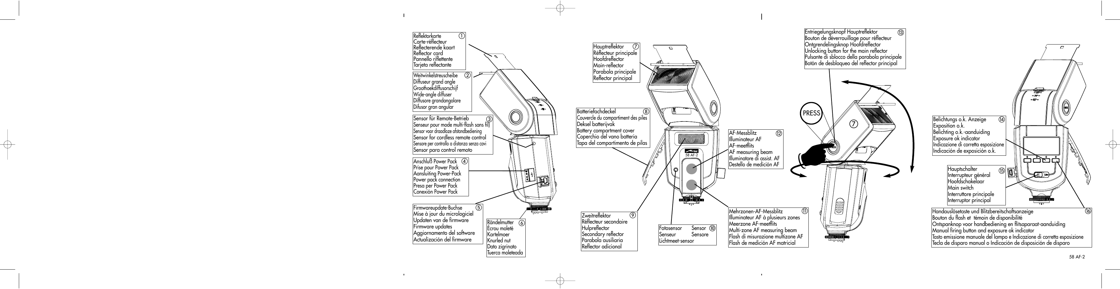 Metz MECABLITZ 58 AF-2 digital Canon User Manual | Page 228 / 230