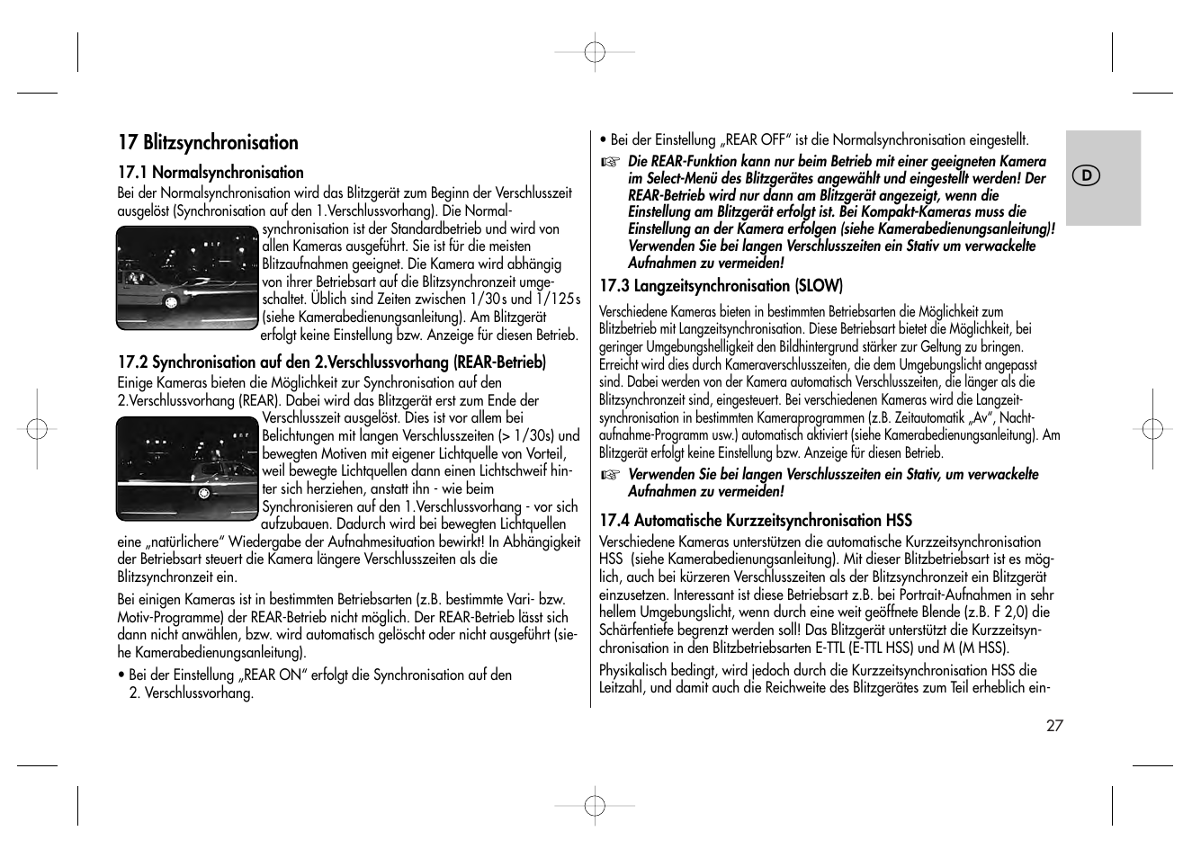 Metz MECABLITZ 58 AF-2 digital Canon User Manual | Page 27 / 230