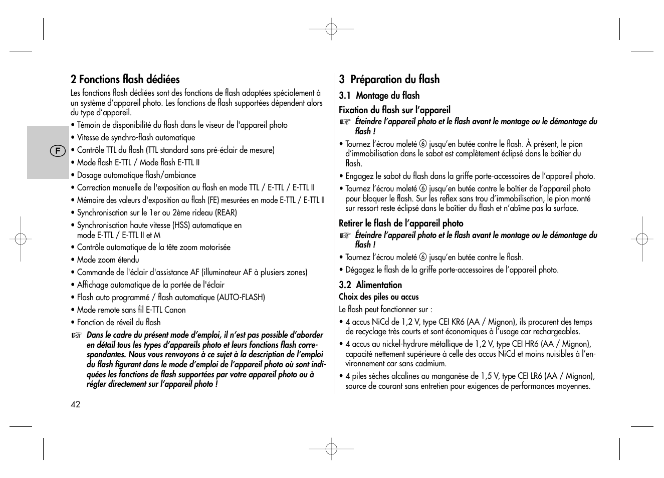 Metz MECABLITZ 58 AF-2 digital Canon User Manual | Page 42 / 230