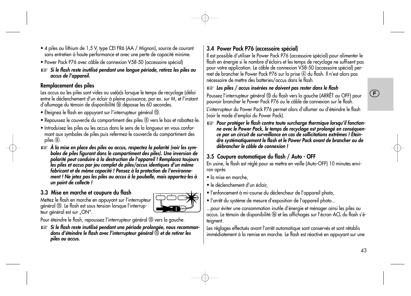 Metz MECABLITZ 58 AF-2 digital Canon User Manual | Page 43 / 230