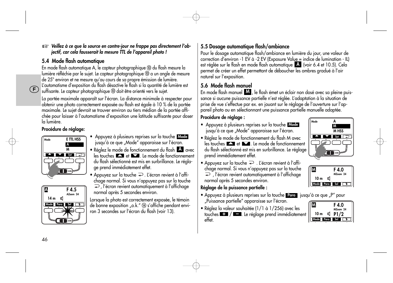 Metz MECABLITZ 58 AF-2 digital Canon User Manual | Page 46 / 230