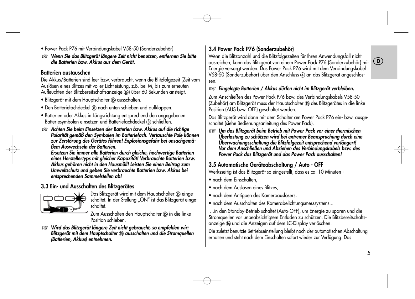 Metz MECABLITZ 58 AF-2 digital Canon User Manual | Page 5 / 230