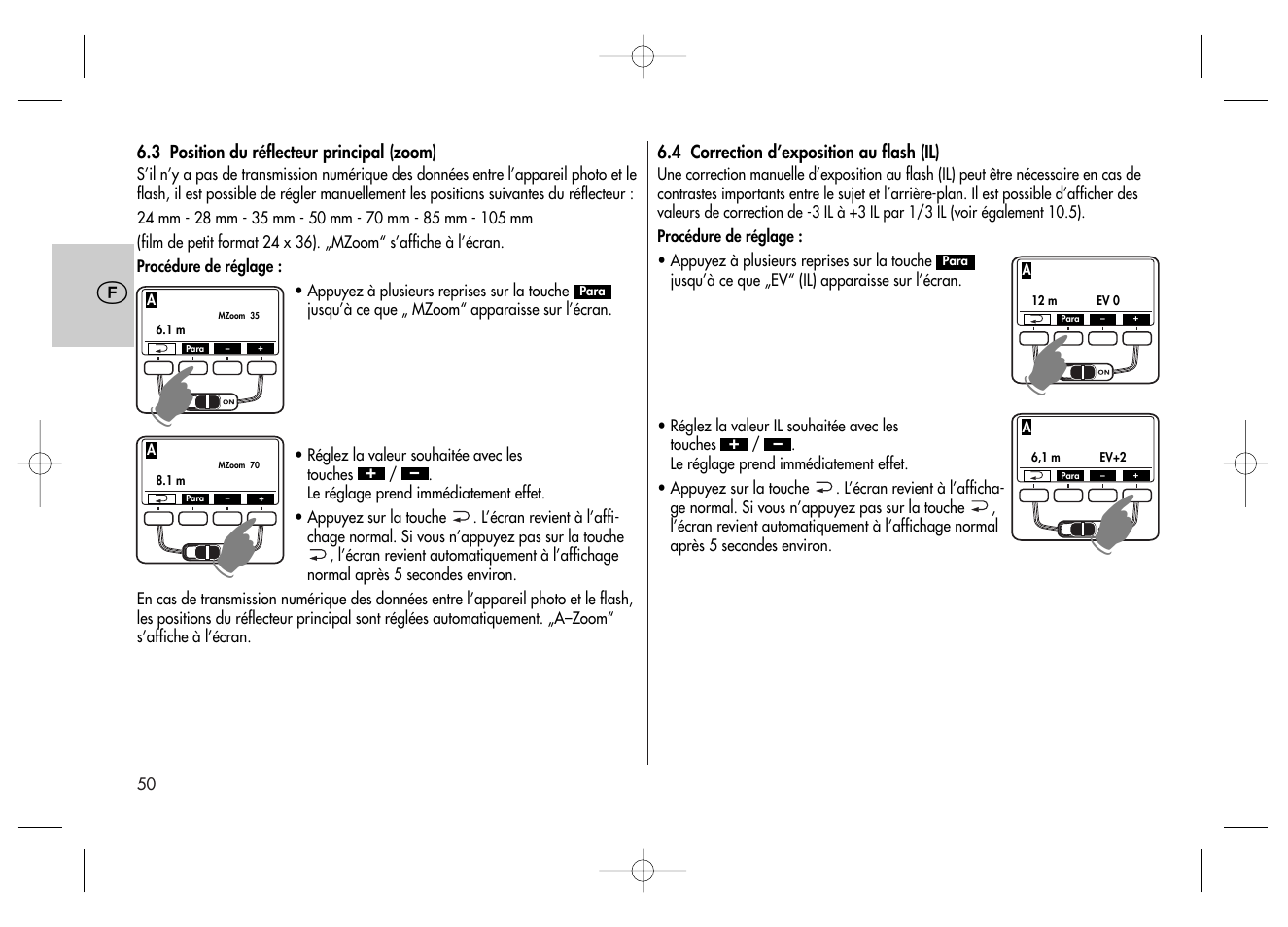 Metz MECABLITZ 58 AF-2 digital Canon User Manual | Page 50 / 230