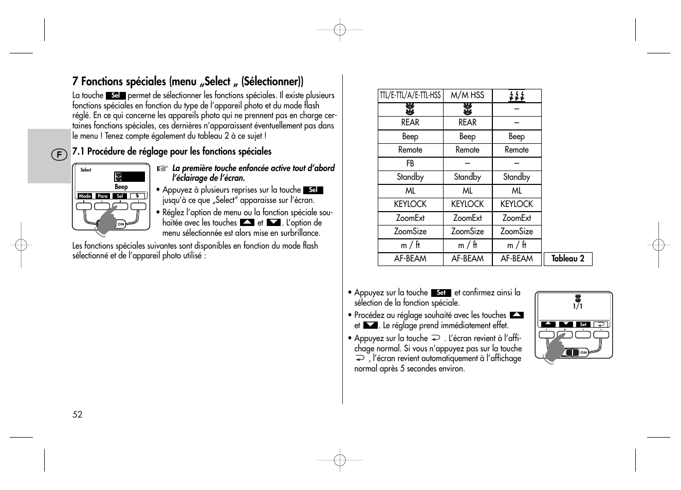 Metz MECABLITZ 58 AF-2 digital Canon User Manual | Page 52 / 230