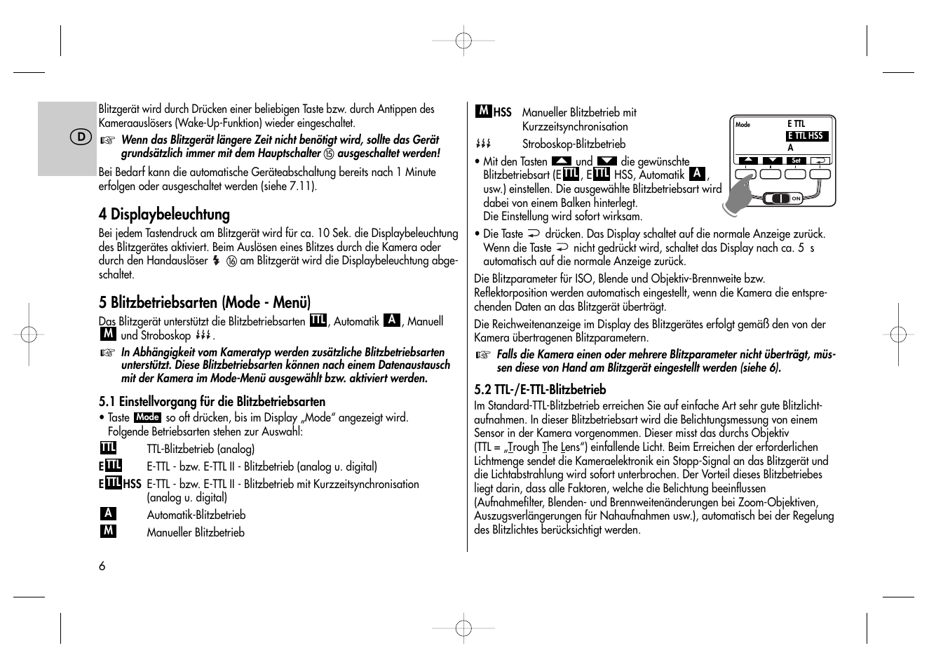 Metz MECABLITZ 58 AF-2 digital Canon User Manual | Page 6 / 230