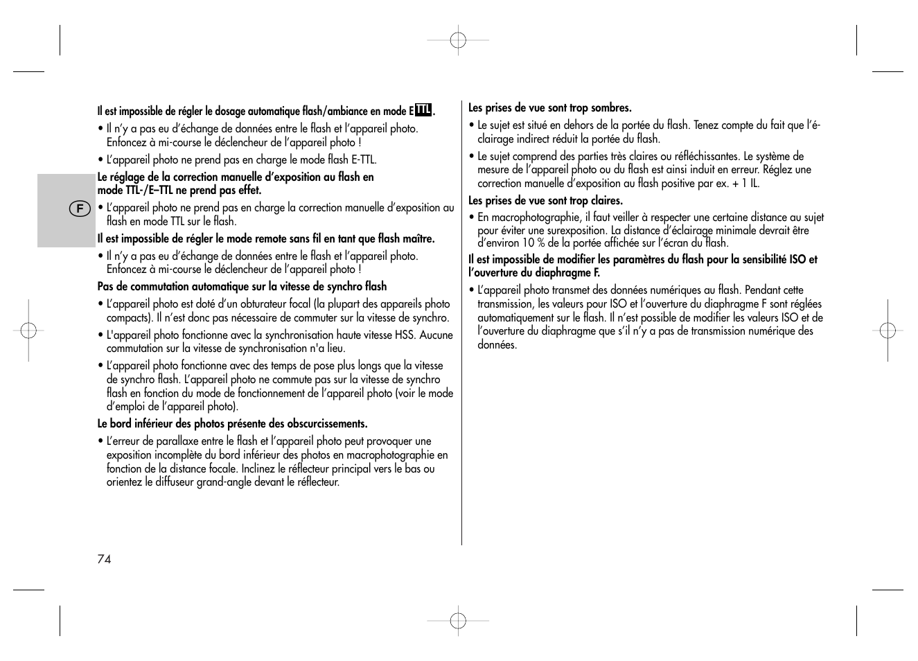 Metz MECABLITZ 58 AF-2 digital Canon User Manual | Page 74 / 230