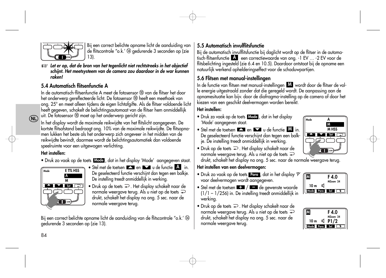 Metz MECABLITZ 58 AF-2 digital Canon User Manual | Page 84 / 230