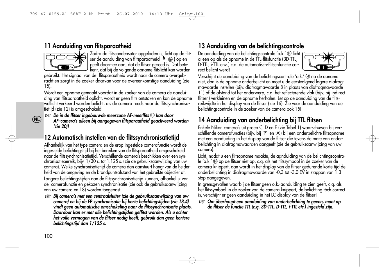Metz MECABLITZ 58 AF-2 digital Nikon User Manual | Page 100 / 230