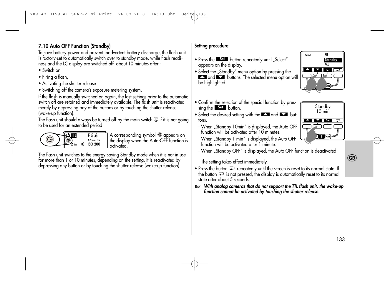 Metz MECABLITZ 58 AF-2 digital Nikon User Manual | Page 133 / 230