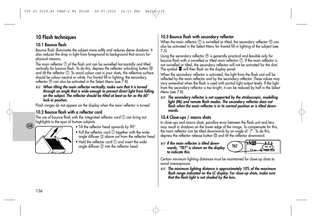 Metz MECABLITZ 58 AF-2 digital Nikon User Manual | Page 136 / 230