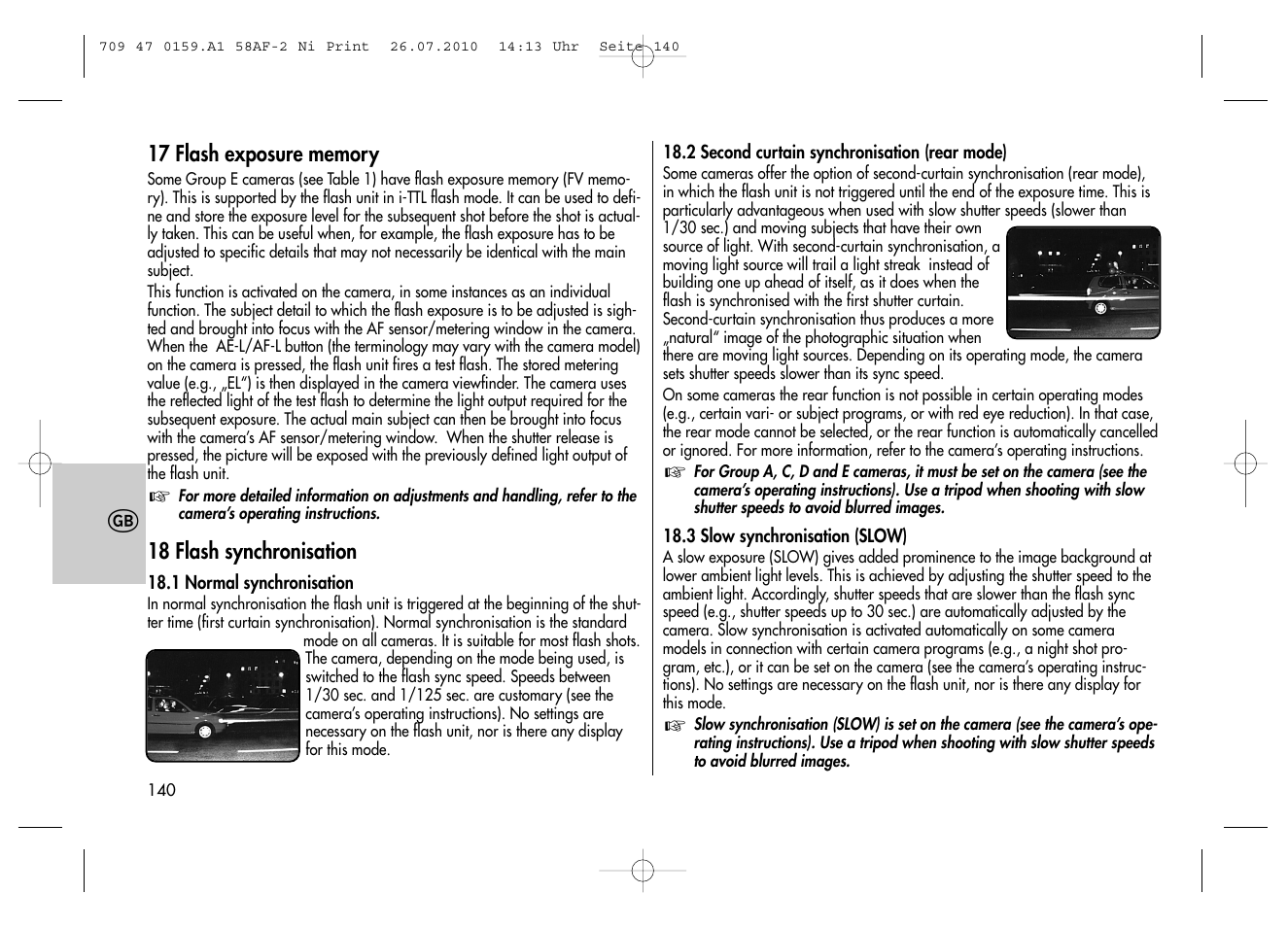 Metz MECABLITZ 58 AF-2 digital Nikon User Manual | Page 140 / 230