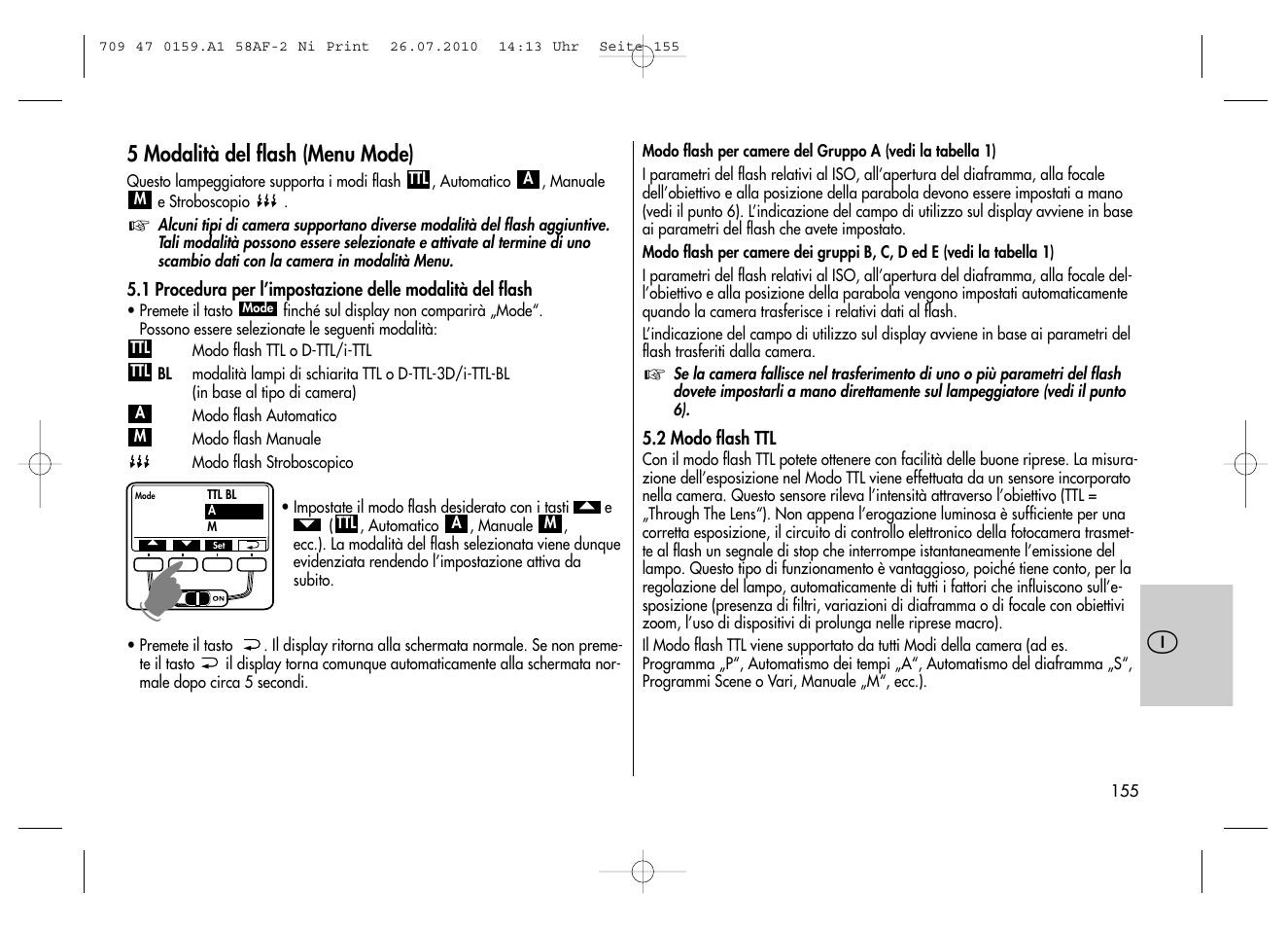 Metz MECABLITZ 58 AF-2 digital Nikon User Manual | Page 155 / 230