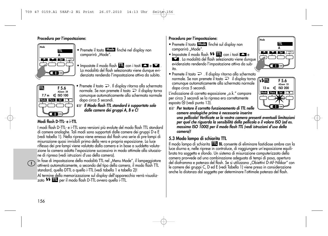 Metz MECABLITZ 58 AF-2 digital Nikon User Manual | Page 156 / 230