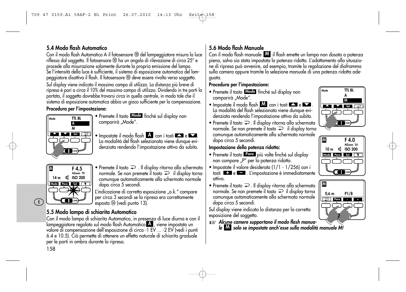 Metz MECABLITZ 58 AF-2 digital Nikon User Manual | Page 158 / 230