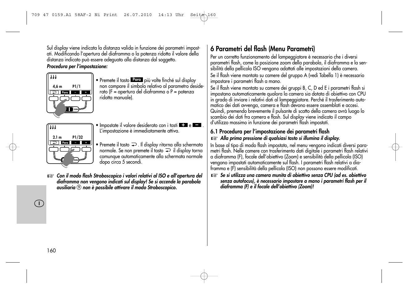 Metz MECABLITZ 58 AF-2 digital Nikon User Manual | Page 160 / 230