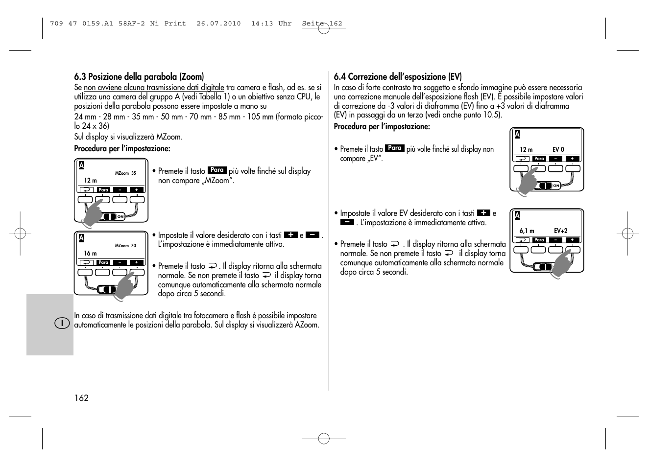 Metz MECABLITZ 58 AF-2 digital Nikon User Manual | Page 162 / 230