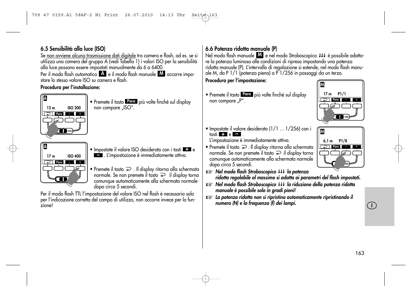 Metz MECABLITZ 58 AF-2 digital Nikon User Manual | Page 163 / 230