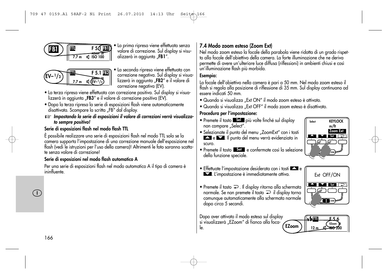 Metz MECABLITZ 58 AF-2 digital Nikon User Manual | Page 166 / 230