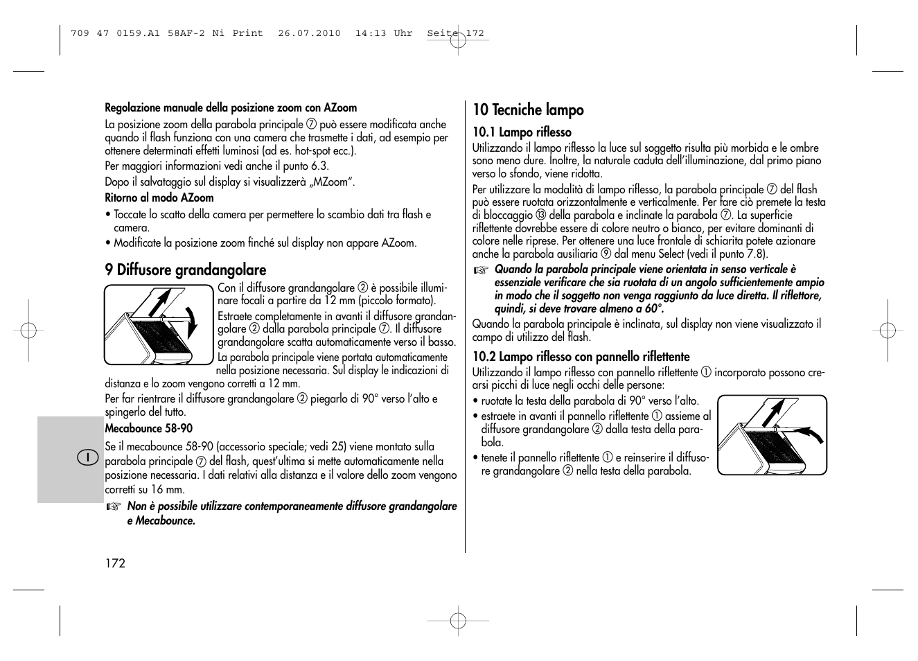 Metz MECABLITZ 58 AF-2 digital Nikon User Manual | Page 172 / 230