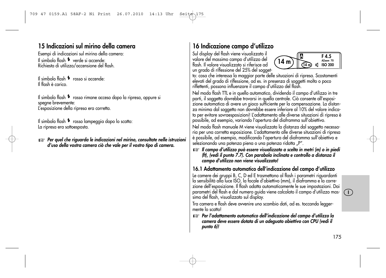 Metz MECABLITZ 58 AF-2 digital Nikon User Manual | Page 175 / 230